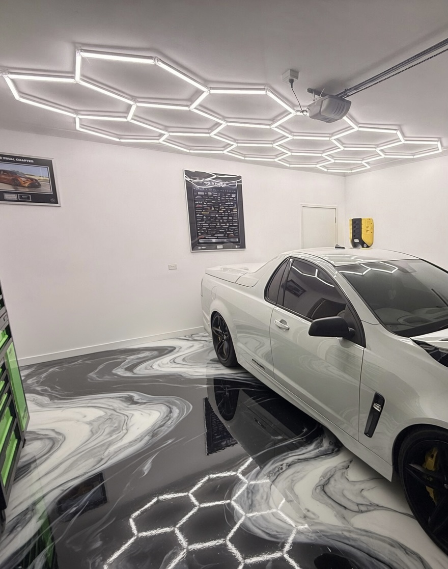 Garage Hexagonal LED Lighting