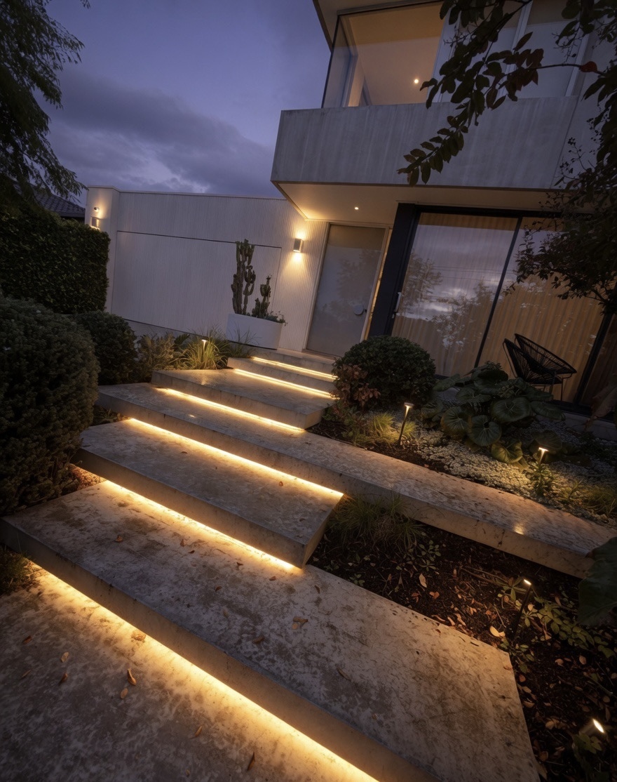 Outdoor Stair LED Strip Lighting